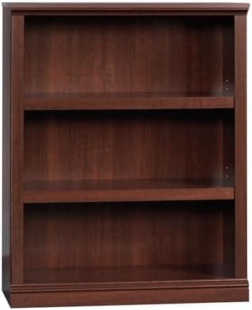 Sauder Miscellaneous Storage 3-Shelf Bookcase/ Book shelf, Select Cherry finish