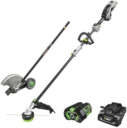 EGO MHC1603 Multi-Head Combo Kit 16-Inch 56-Volt Carbon Fiber String Trimmer with POWERLOAD™ & 8-Inch Carbon Fiber Edger…