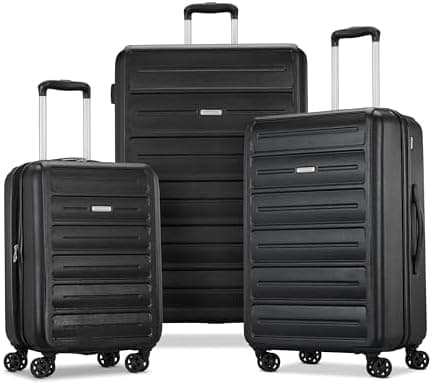 American Tourister Westridge Hardshell Luggage Set - 3 Piece Set - 20" Carry-On, 24” & 28” Checked…