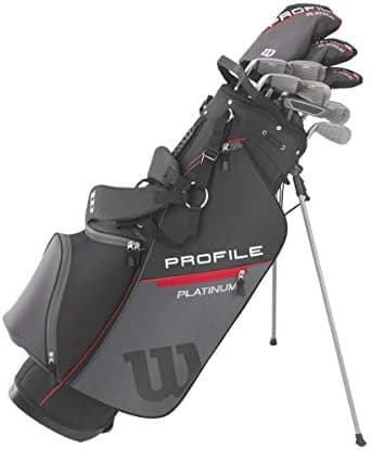 Wilson Men's Profile Platinum Complete Golf Club Package Set - Right Handed, Stand Bag