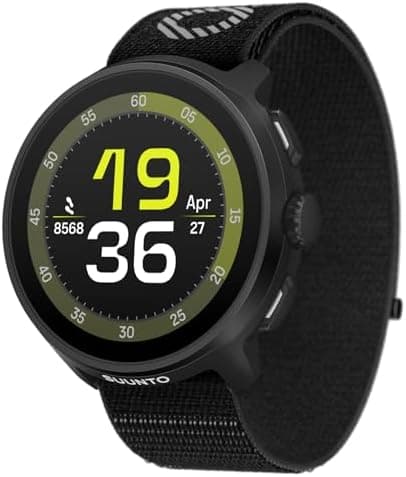 SUUNTO Run Sports Watch, 1.32" AMOLED Touchscreen w/Crown Button, 12D Battery Life, Dualband Accurate GPS, Wrist Heart-Rate &…