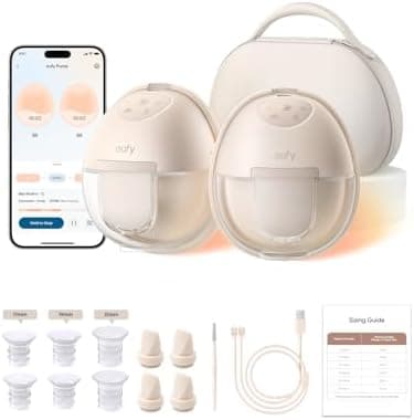 eufy Security Heated Wearable Breast Pump S1 Pro, Slim Hands-Free with Industry-Leading HeatFlow Tech…