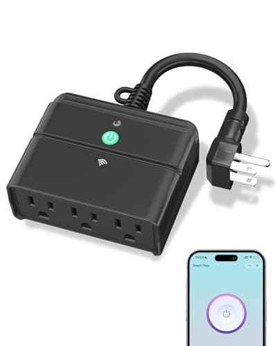 BN-LINK Smart WiFi Heavy Duty Outdoor Outlet, Timer and Countdown Function, No Hub Required for Outdoor Lights, Compatible with…