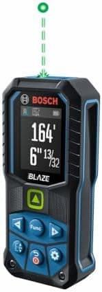 Bosch GLM165-25G Blaze™ Green-Beam 165 Ft. Laser Measure, Laser Distance Measuring Tool