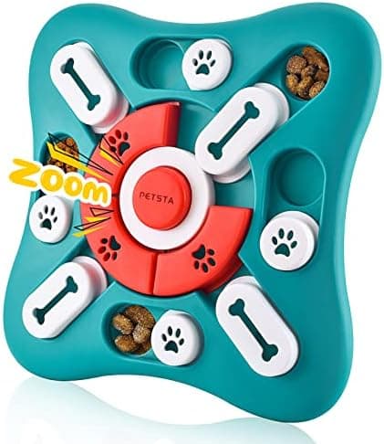 PETSTA Dog Puzzle Toys, Treat Dispensing Dog Enrichment Toys for IQ Training and Brain Stimulation, Interactive Mentally…