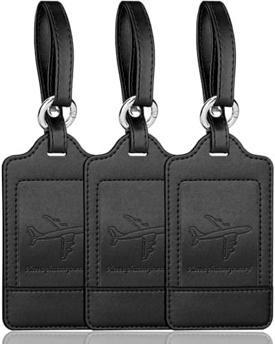 Teskyer 3 Pack Luggage Tags - Quick Install, Privacy Protection, Airplane Travel Essentials for…