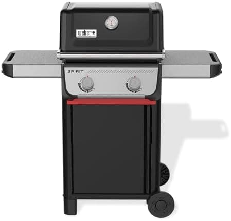 Weber Spirit E-210 Liquid Propane Gas Grill for Outdoor Cooking and BBQ, 2 Burners, Black – Porcelain-Enameled Cast-Iron Grates &…