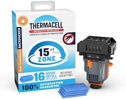 Thermacell Fuel-ZoneGuard Backpacker Fuel Powered Mosquito Repeller; 15-FT Zone of Scientifically Proven Outdoor Protection…