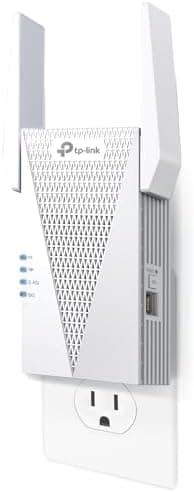 TP-Link RE615X AX1800 WiFi 6 Range Extender w/Ethernet Port | 1.8G Dual-Band Wireless Repeater Amplifier | Up to 2100 Sq. Ft., 64…