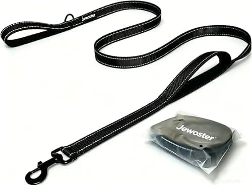 Heavy Duty Dog Leash - 2 Handles by Padded Traffic Handle for Extra Control, 6foot Long - Perfect for Medium to Large Dogs (6 ft…