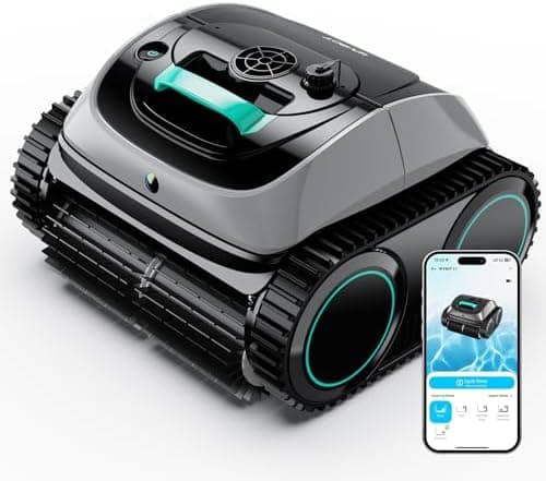 WYBOT C1 Robotic Pool Vacuum for Inground Pools, 4-in-1 Above Ground Cordless Pool Cleaner Lasts…