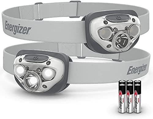 Energizer LED Headlamp PRO (2-Pack), IPX4 Water Resistant Headlamp…