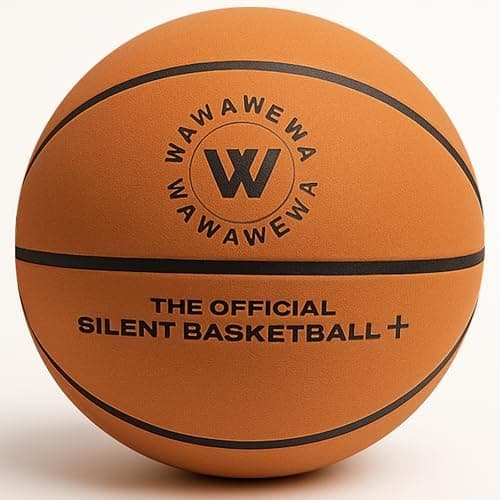 WAWAWEWA The Official Silent Basketball Size 7 (29.5") - Airless Quiet Indoor Basketball for Low-Noise Dribbling, Apartment…