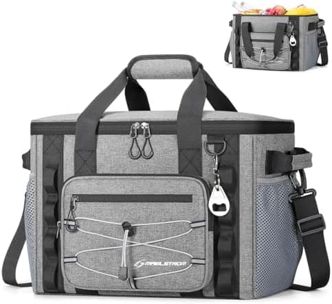 Maelstrom Soft Sided Cooler Bag, 30/40 Can Collapsible Insulated Ice Chest, Large Leakproof Portable Storage for Camping, Travel…