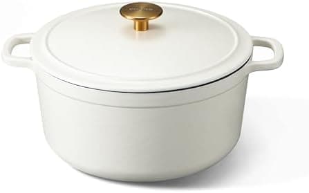 CAROTE 5QT Enameled Cast Iron Dutch Oven Pot with Lid, Heavy-Duty…