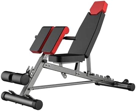 Finer Form Multi-Functional FID Weight Bench for Full All-in-One Body Workout – Hyper Back Extension, Roman Chair, Adjustable Ab…