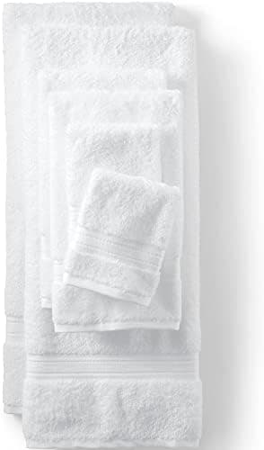 Lands' End Supima Towel White Towel Set, 6 Piece