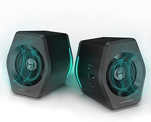 Edifier G2000 32W PC Gaming Computer Speakers for Laptop Mac Desktop Computer Woofer Speakers Bluetooth USB 3.5mm AUX Inputs RGB…