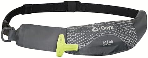 Onyx M-16 Manual Inflatable Belt Pack, U.S. Coast Guard Approved, Low Profile, Compact Design, Approved for…