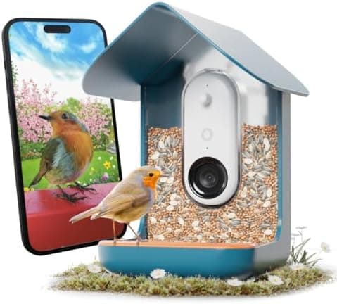 Birdbuddy PRO Smart Bird Feeder with Camera - AI Bird Species Identification, 5MP Photos, 2K HD Video Live…