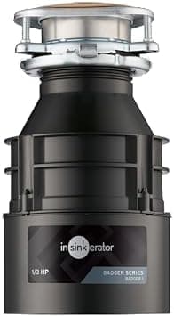 InSinkErator Badger 1 Garbage Disposal, Badger Series 1/3 HP Continuous Feed Food Waste Disposer