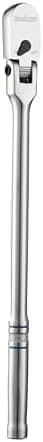 toolant 3/8" Drive Flex Head Ratchet Wrenches, 90 Tooth Compact Flex Head Socket Ratchet Wrench, 12 Inch Length