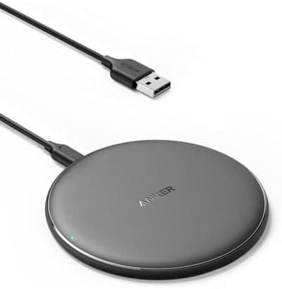 Anker 313 Wireless Charger (Pad), Qi-Certified, 10W Max Fast Charging for Samsung, Compatible with iPhone 16 Plus/15 Plus/14…