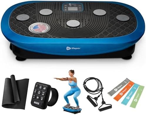 Lifepro 4D Vibration Plate Exercise Machine — Triple Motor, 7…