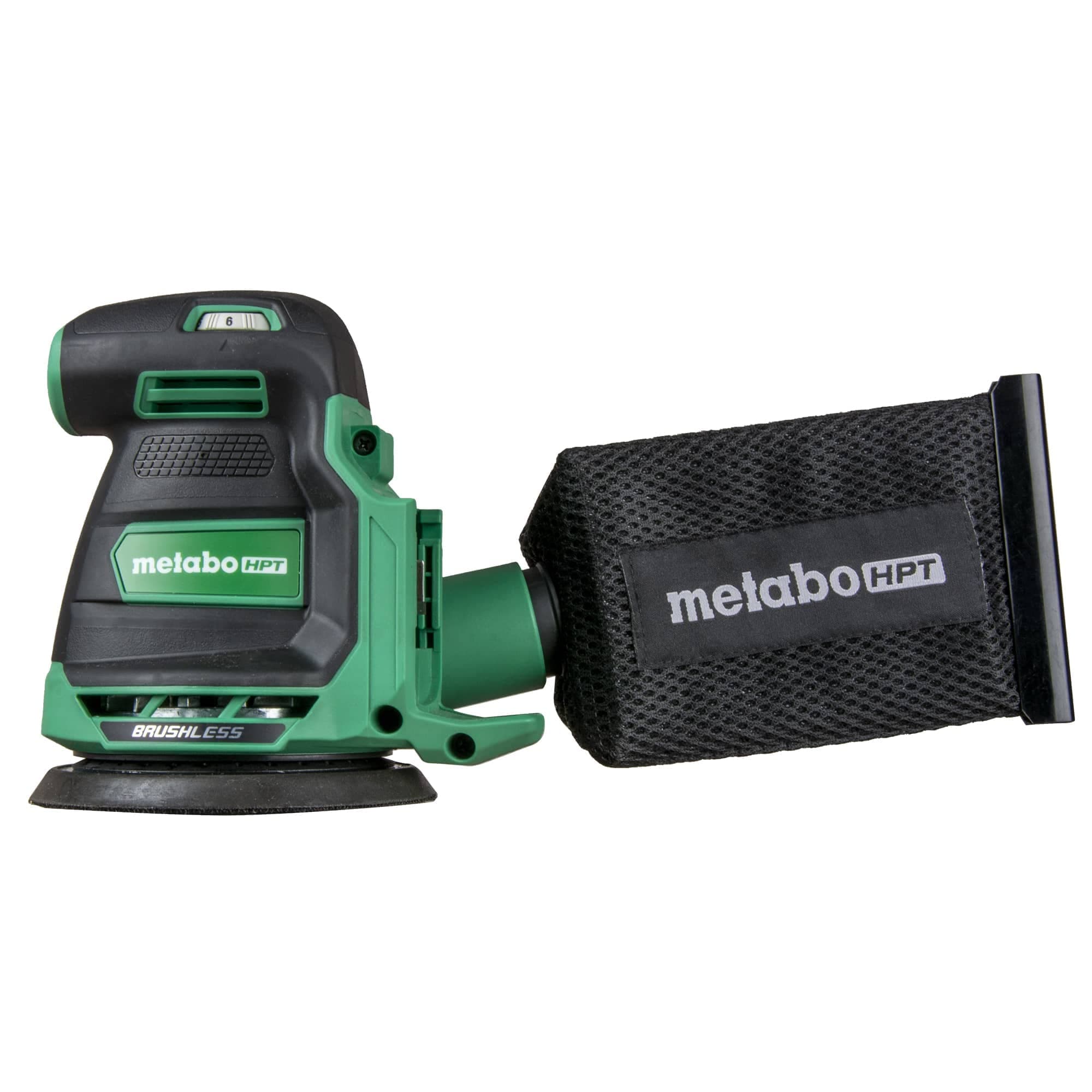 Metabo HPT 18V Cordless 5-Inch Random Orbital Sander, Best-in-Class Sanding Performance & Dust Collection, 6 Speed Settings…