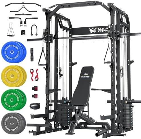 MAJOR FITNESS Drone2 Advanced Training Smith Machines– All-in-One…