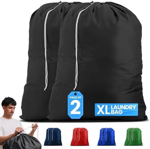 Handy Laundry Nylon XL - Large Capacity with Locking Drawstring…