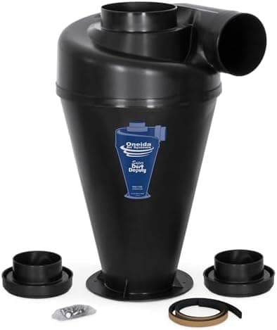 Oneida Air Systems Cyclone Attachment for Single Stage 0.5-3HP Dust Collector, 4/5 DIY - Portable Attachments and Accessories for…