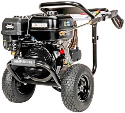Simpson 4400 PSI Gas Pressure Washer, 4.0 GPM Commercial Power Washer, Cold Water, 50' Hose, PowerShot…