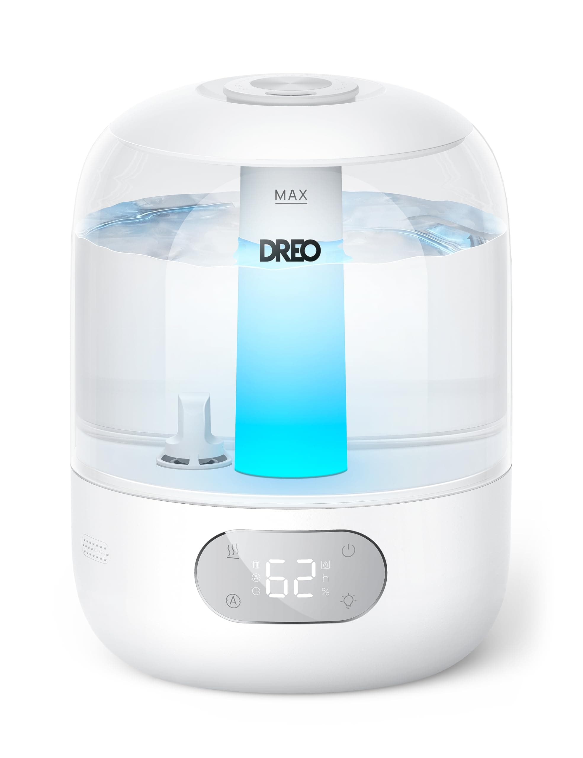 DREO Humidifiers for Bedroom, 3L Top Fill 30H & 26dB Quiet Runtime for Large Room, Cool Mist Ultrasonic…