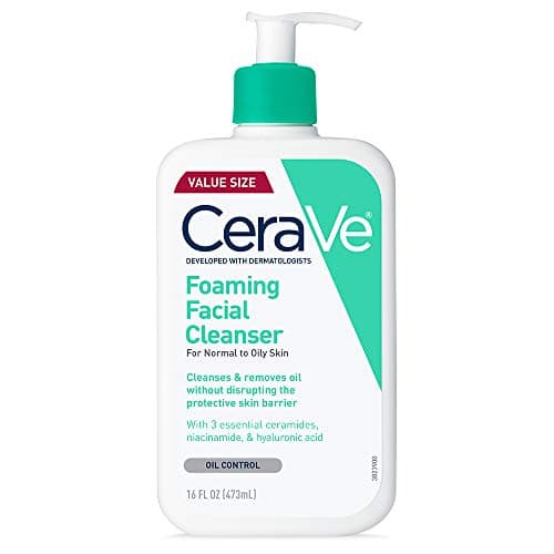 CeraVe Foaming Facial Cleanser, Daily Face Wash for Oily Skin, Hyaluronic Acid + Ceramides + Niacinamide…