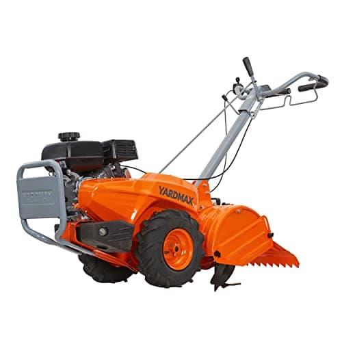 YARDMAX 18 in. 212 cc Gas OHV Engine Rear Tine Tiller with Dual…
