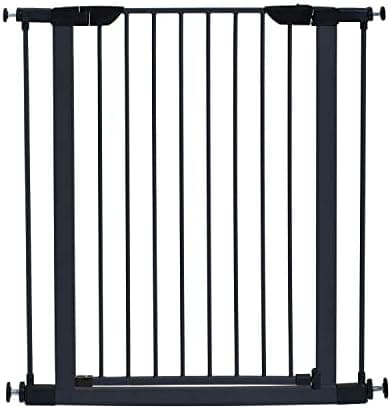 MidWest Homes for Pets 39-Inch High Walk-Thru Pressure Mounted Steel Dog Gate, Expands to 38 Inches Wide, Includes 3-inch…