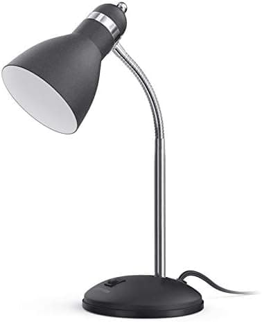 LEPOWER Metal Desk Lamp, Eye-Caring Table Lamp, Study Lamps with Flexible Goose Neck for Bedroom, Home Office…