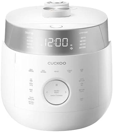CUCKOO Twin Pressure Rice Cooker 10-Cup Uncooked / 20-Cup Cooked with Induction Heating Technology, 20 Menu Modes with Voice…