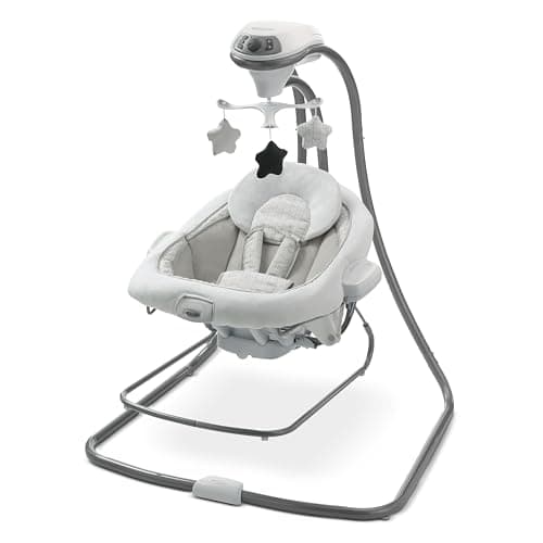 Graco DuetConnect LX Portable Baby Swing and Bouncer, Multi-Direction Baby Bouncer Seat, Multiple Swing Speeds, Great Gift for…