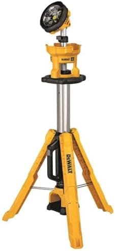DEWALT 20V MAX LED Work Light with Stand, Tripod Light, 3000 Lumens of Brightness with 3 Modes…
