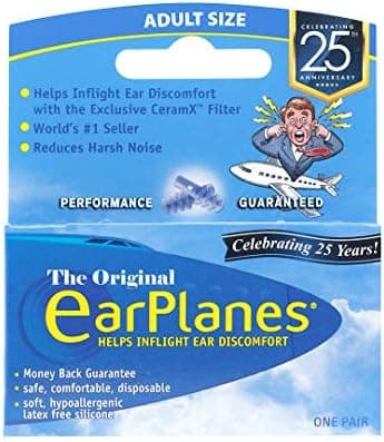 Original Adult EarPlanes by Cirrus Healthcare Earplugs Airplane…