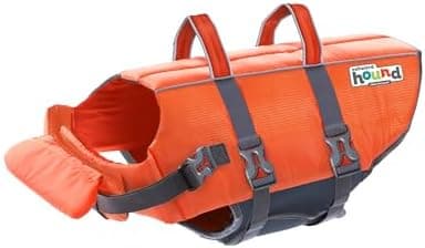 Outward Hound Granby Splash Orange Dog Life Jacket, Large
