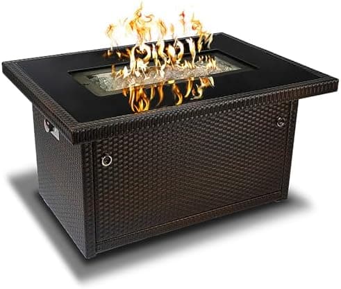 Outland Living Series 403 Fire Table – 44" 50,000 BTU Outdoor Propane Gas Fire Pit Table with…