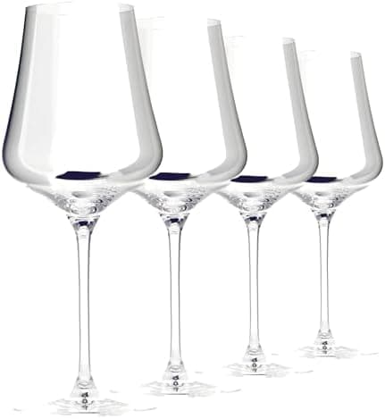 Gabriel-Glas StandArt Crystal Wine Glasses, Set of 4 with Gift Boxes - Premium, Universal Wine Glass for Red and White Wine…