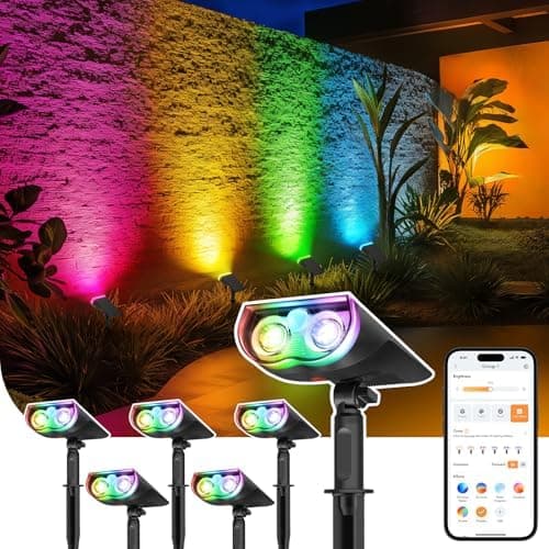 Linkind Smart Solar Lights Outdoor SL5 with Motion Sensor, APP Control Color Changing Solar Spot Lights Outdoor Waterproof, IP65…