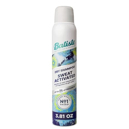 Batiste Sweat Activated Dry Shampoo, Neutralizes Odor for Up to 24 Hours & Helps Reduce Buildup in Hair, Waterless Shampoo with…