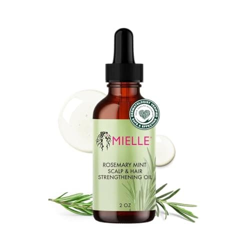 Mielle Organics Rosemary & Mint Hair Oil - Strengthening Biotin Oil Infused Frizzy & Damaged Hair Care…
