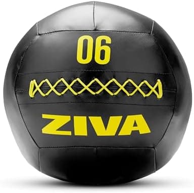 ZIVA Soft Wall Ball – Highly Durable Weighted Exercise Medicine Slam Ball for Strength and Conditioning Workout - Multiple Color…
