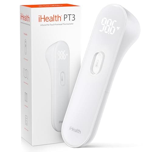 iHealth No-Touch Forehead Thermometer for Adults, Kids, Babies - 1s…